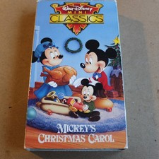 Mickeys Christmas Carol VHS Cartoon Walt Disney Mini Classics