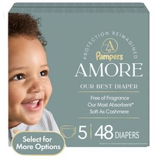 Pampers Amore Baby Diapers Size 5, 48 Count Select for More Options 