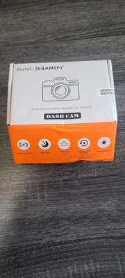ZKCAMSPY Dual Lens Dashcam With Night Vision - 1080P HD In-Car DVR