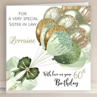 CARD STUDIO 4 U Personalised Birthday Card Friend Sister Daughter Niece Female Granddaughter