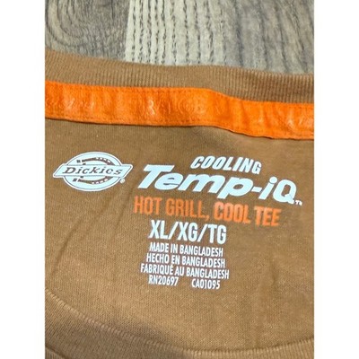 Dickies x Traeger Mens XL Temp-iQ Cooling Pocket T-Shirt Brown