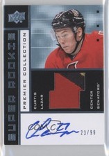2014-15 Upper Deck Premier 23/99 Curtis Lazar #SRR-CL RPA Patch Auto RC 7i2