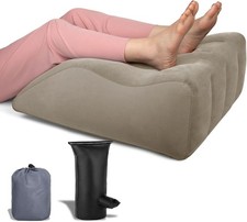 Leg Elevation Pillow - Inflatable Wedge for Sleeping Unisize, Gray