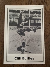 Cliff Battles 1977 Touchdown #4 Autographed Signed On Card Auto