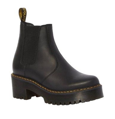 Dr. Marten s Rometty Black Leather Boots Women 8