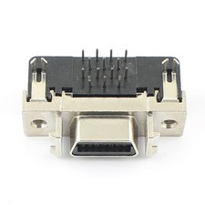 1pcs SCSI female 14 pin MDR CN type right angle 90 degree PCB connector adapter