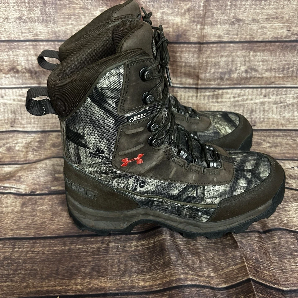 Under Armour Brow Tine Womens SZ 8.5 Camo Hunting Boots Over Ankle Gore-Tex READ - Image 2 of 4