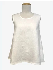 BRYN WALKER Linen Huxley Hi Low A-Line Tunic Top Plus 3X Lagenlook Beach Boho