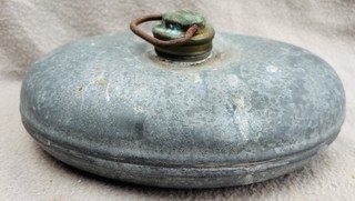 Hot Water Bottle Antique Brass/Copper Vintage Old Pre 1950 Genuine Used