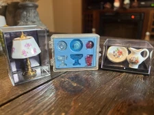 Reutter Porcelain Germany Pitcher Bowl, Lamp & Chrysnbon Candy Bowls ? ALL NEW!