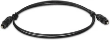 Digital Optical Audio Cable - 6 ft - Toslink - Optic Fiber Cord - Ultra Thin