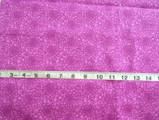 1 yd 100 Cotton Fabric Pinkish Purple Flowers All Over