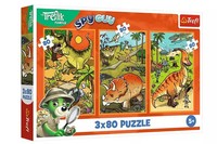 Puzzle 3X80 Trefliki W śWiecie DinozauróW 34888 Trefl