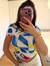 Versace Jeans Couture Damen T-Shirt bauchfrei...