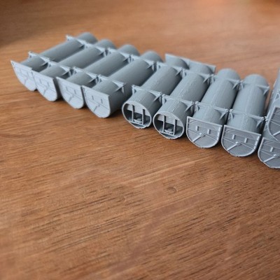 ZAS Müllverwertung Presscontainer Transportcontainer Bahn N 1:160 grau 3D Druck