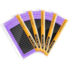NAGARAKU 5 Trays Eyelash Extensions Supplies Classic 1:1 Lashes Individual Volum