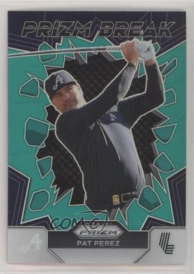 2024 Panini Prizm LIV Golf Prizm Break Teal Prizm 57/199 Pat Perez #2 f9s