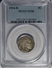 1924-D PCGS VF20 BUFFALO NICKEL