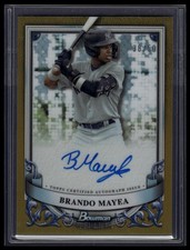 2024 Bowman Sterling #PA-BMY Brando Mayea Prospect Auto Gold /50
