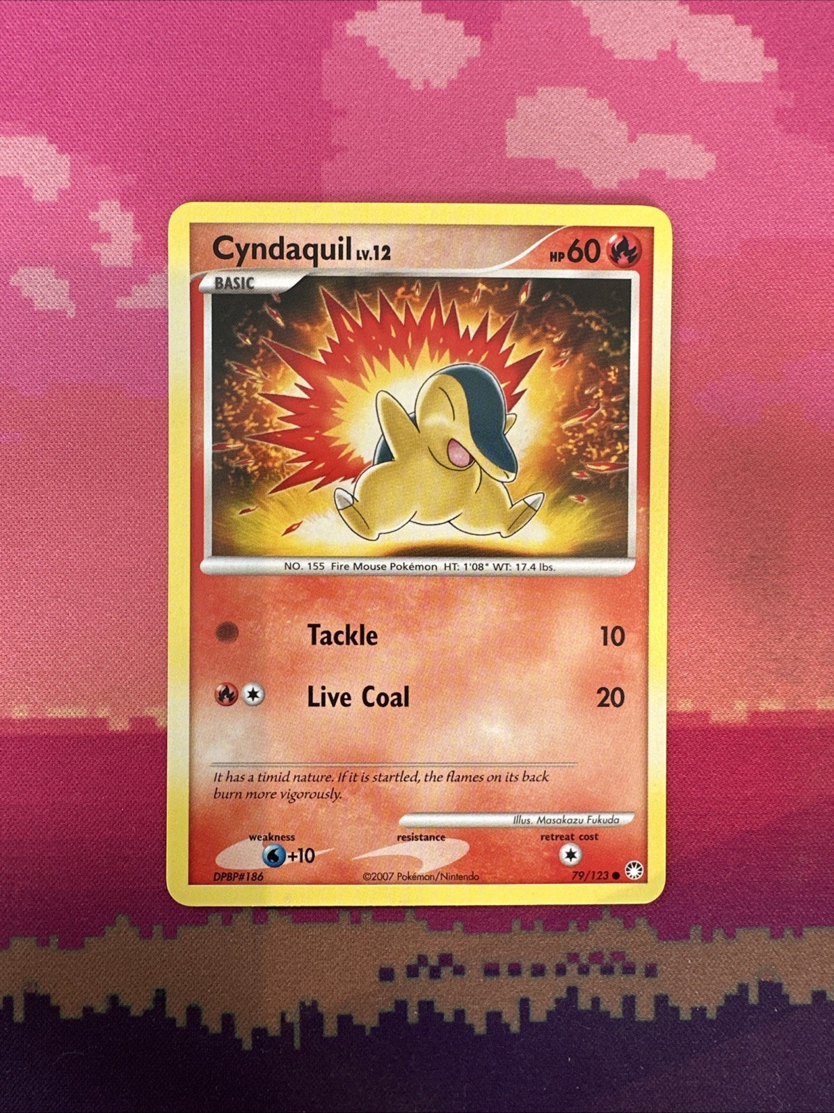 Pokemon Card Cyndaquil Mysterious Treasures Common 79/123 Near Mint