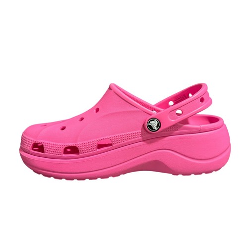 Crocs Baya Platform Hot Pink Clogs Size 8W NWOB - Picture 5 of 11