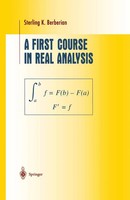 Sterling K. Berberian | A First Course In Real Analysis | Taschenbuch | Englisch