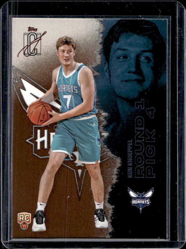 2025-26 Topps Signature Class Kon Knueppel Rookie RC Bronze Foil #103 Hornets