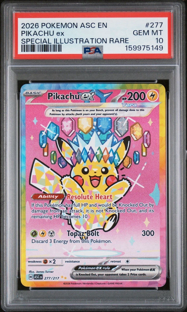 Pikachu Pokémon TCG Professional Sports Authenticator (PSA