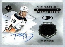 Troy Terry 2023-24 UD Ultimate Signature Materials Auto Jersey /99 #UMS-TT