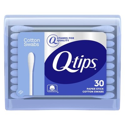 Q-tips Swabs Travel Pack,30 Count, Pack of 1 blue