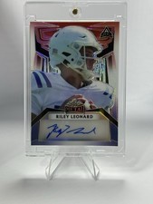 2023 Leaf Metal - Portrait Autographs Riley Leonard #PA-RL1 Red White & Blue /4