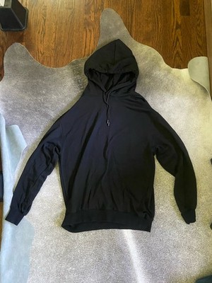 Acne Studios Yala Paisley  Black Embroidered Oversized Hoodie Mens Small