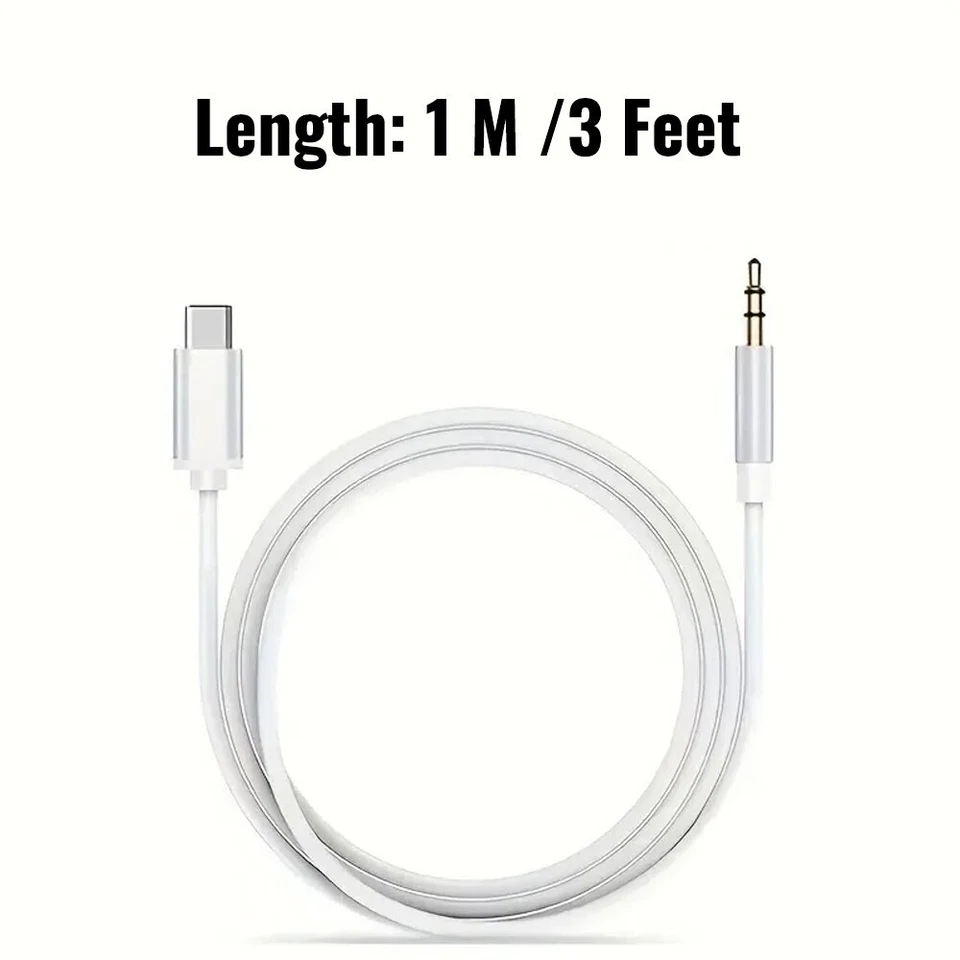 Typ C zu Aux Kabel USB Typ-C Stecker zu 3.5mm Kabel Auto AUX Musik Audio Adapter - Bild 3 von 4