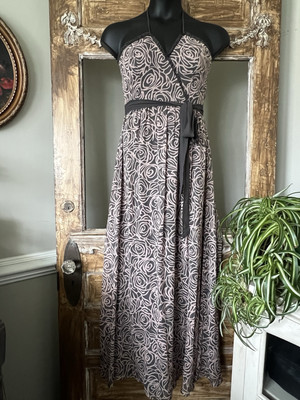 BCBG Maxi Dress Floral Elegant Womens 4 | eBay