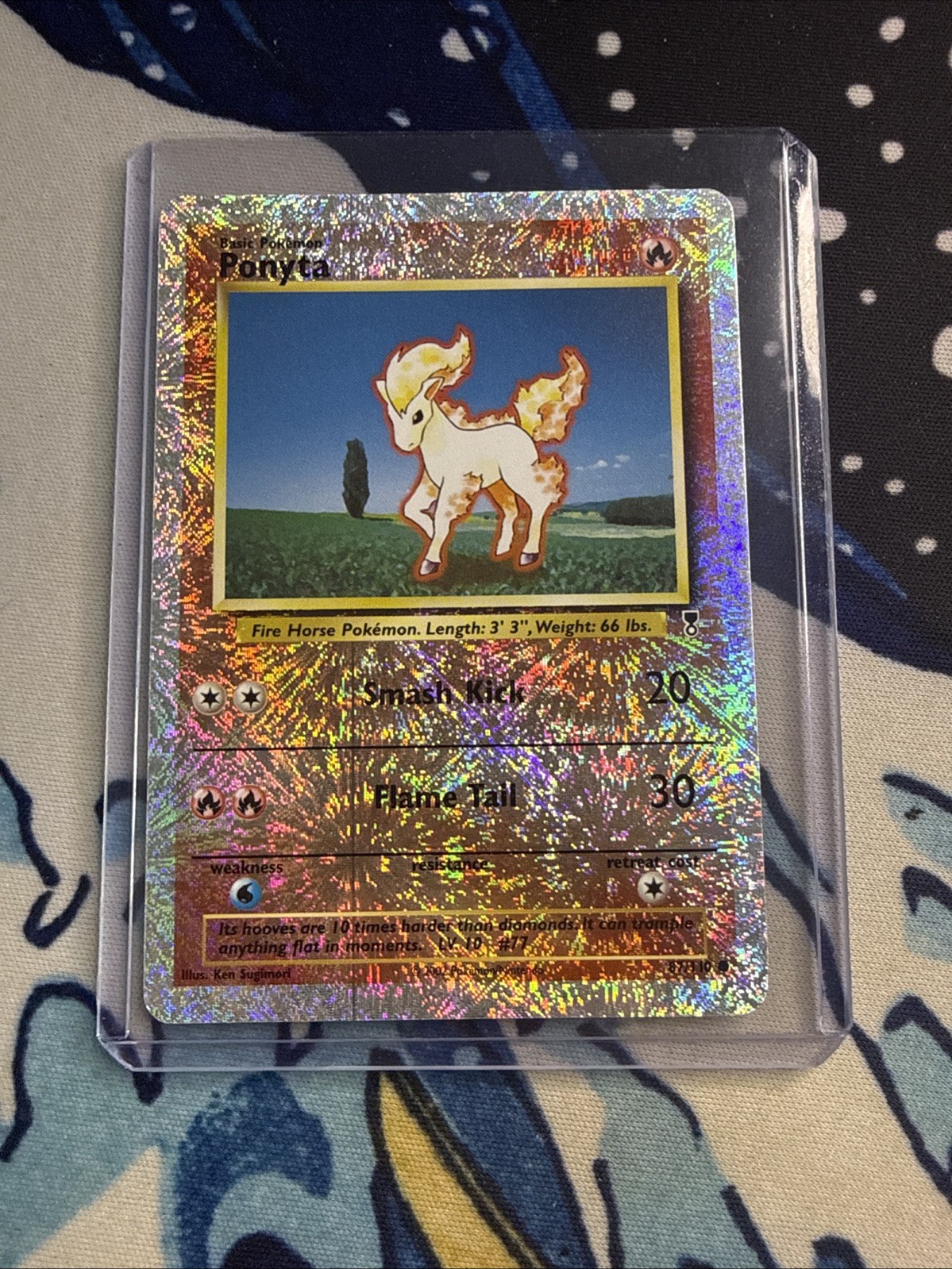 Pokémon 2002 Reverse Holo Ponyta 87/110 Legendary Collection NM