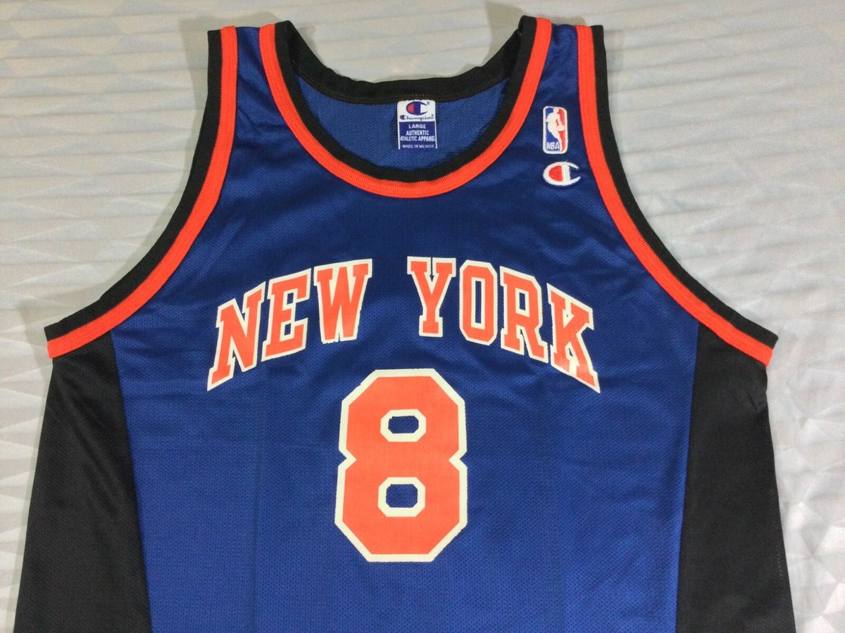 Vintage New York Knicks Latrell Sprewell #8 Basketball-NBA
