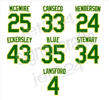 OAKLAND A's  STICKER DECAL Athletics McGwire Canseco Henderson Eckersley more