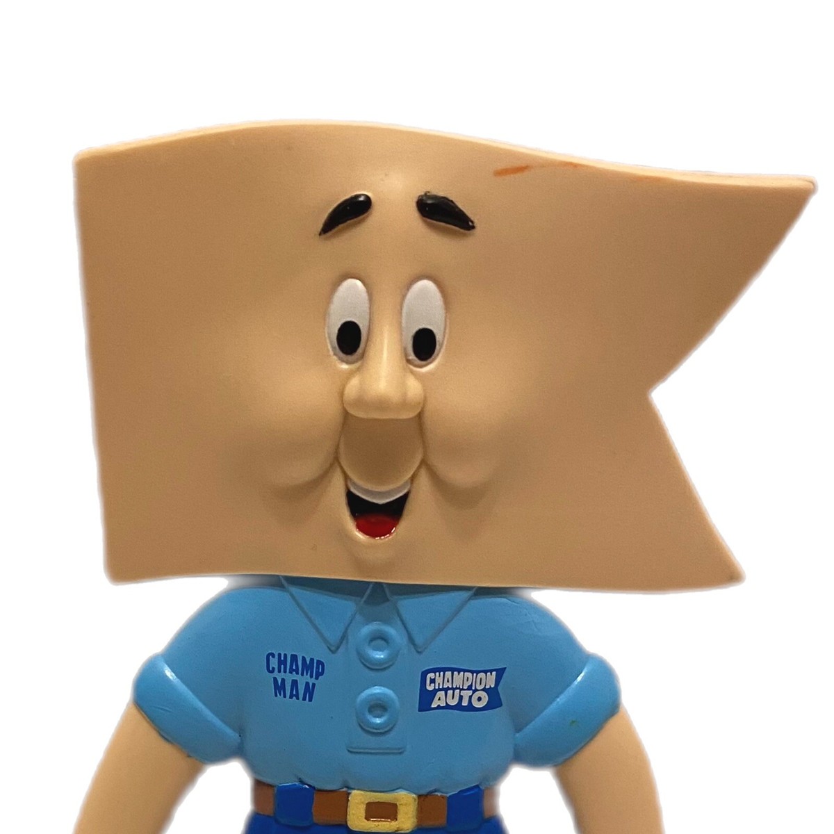 1991 Champion Auto Stores Advertising ~ Champ Man ~ Bendy 6” Tall
