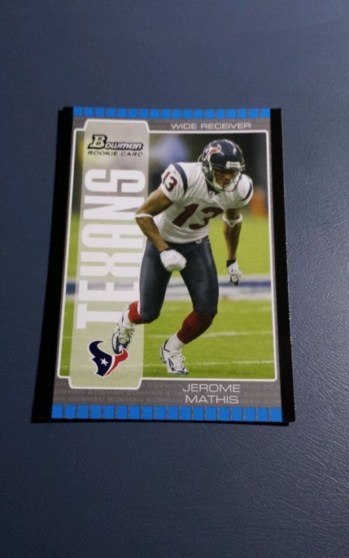 JEROME MATHIS 2005 BOWMAN RC ROOKIE CARD # 200 A5901