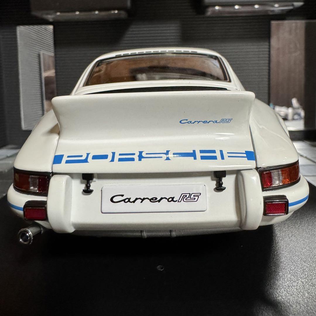 Porsche 911 Carrera RS 2.7 1973 AUTOart 1/18 Blanche - Collection (petit Défaut)
