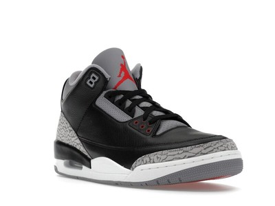 Size 9.5 - Air Jordan 3 Retro OG 2024 Black Cement for sale online 