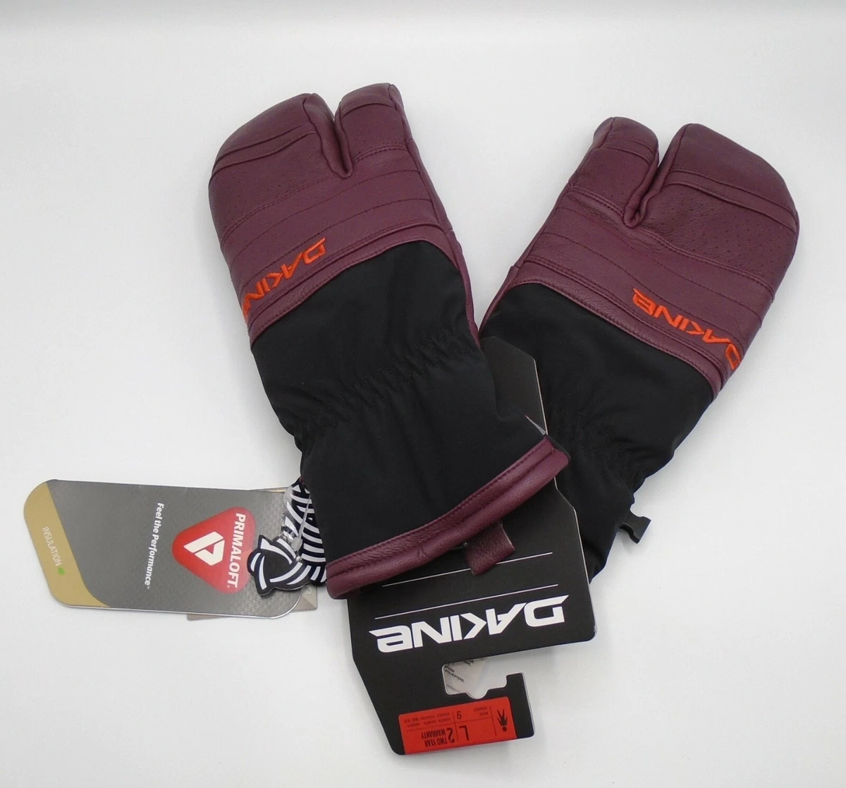 Dakine Baron Gore Tex Trigger Mitt Mens Large Port Red/Black