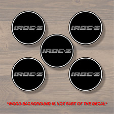 Camaro Iroc-z Wheel Center Cap Overlay X5 Vinyl Decal Sticker