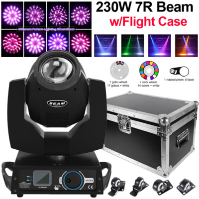 7R 230W Beam Sharpy Moving Head Strobe 16+8 Prisma DJ Bühnenlicht / Flightcase