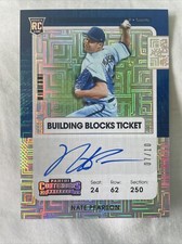 2021 Panini Contenders Building Blocks Ticket Nate Pearson Rookie Autograph /10