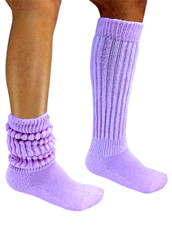 Lt Purple Slouch Socks Scrunch Soft School Hooters Uniform Dance Gym Run Walk