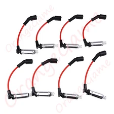 8PCS OEM Wires 48322 Spark Plugs 41962 For Chevy Silverado Buick GMC 4.8/5.3/6.0