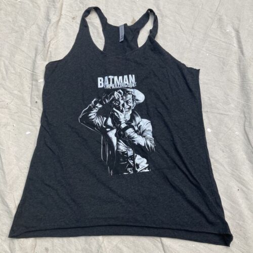 Batman & The Joker The Killing Joke Graphic Black XL Women’s Tank Top T-Shirt - Picture 1 of 4