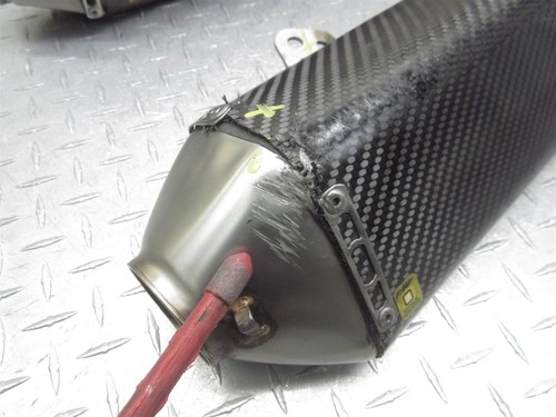 2008 08-12 Suzuki Hayabusa Busa GSXR1300 FMX Apex Dual Exhaust Pipe Tube Muffler - Picture 7 of 22