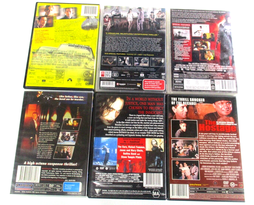 Italian Job-Thieves-Punisher-Silencer-Crow-Hostage 6x Action DVDs MA15+ PAL R4 - Picture 2 of 10